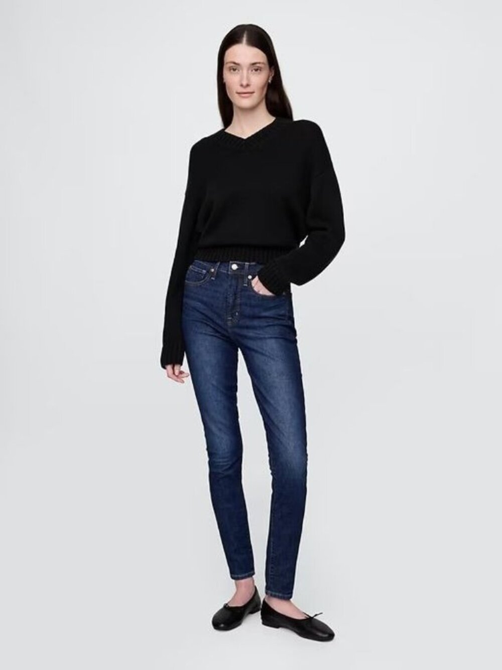 GAP Sky High True Skinny Ankle Jeans Size 28 Petite / US 6 NEW NWT